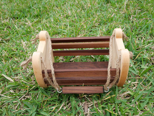 Rustic Farmhouse Kitchen Storage Basket with Customized Logo Printing Wooden Egg Basket