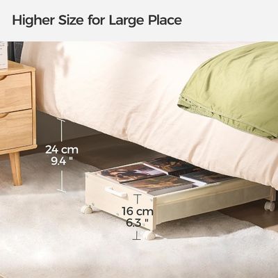 Tableware Storage Under Bed Drawers with Heavy Duty Wooden Containers and Logo Acceptable