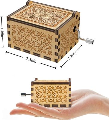 U R My Sunshine Sunflower Music Box Environmental Wooden Engraved Colorful Laser