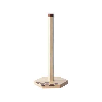 Logo Customized Logo Acceptable Varnished Wooden Toilet Paper Holder for Bathroom