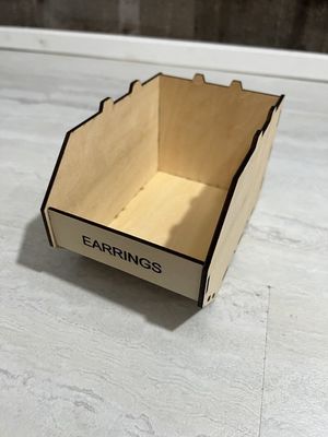 Wooden Desktop Organizer Storage Bins with Modern Design and Office Supply Storage