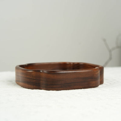 Customized Nut Box Grape Plate Serving Tray for South American Walnut Burned Printing