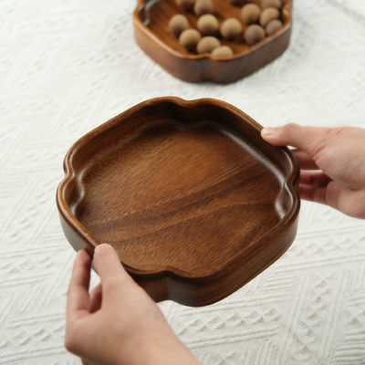 Customized Nut Box Grape Plate Serving Tray for South American Walnut Burned Printing