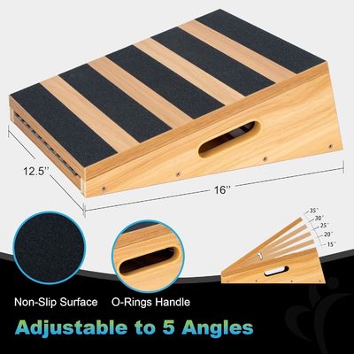 Professional Wooden Slant Board Incline Calf Stretch Board for Art Rehabilitation