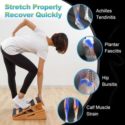 Professional Wooden Slant Board Incline Calf Stretch Board for Art Rehabilitation