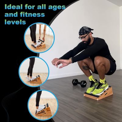 Professional Wooden Slant Board Incline Calf Stretch Board for Art Rehabilitation