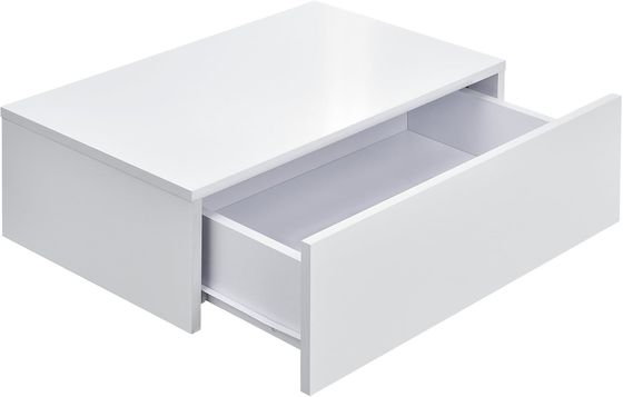 Convenient Hallway Storage Solid Wood Wall Floating Shelf with Drawer 46 x 30 x 15 cm