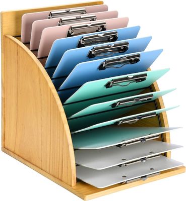 Multifunction Wooden Clipboard Organizer for Classroom and Office Wooden Lockable