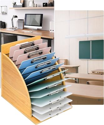 Multifunction Wooden Clipboard Organizer for Classroom and Office Wooden Lockable