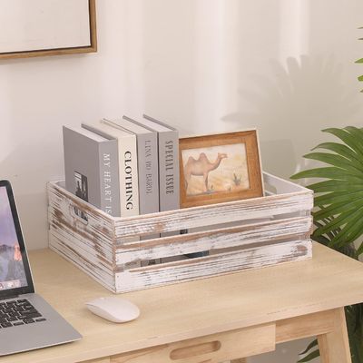 11.25x7.75x4.5'' Pine Wooden Crates and Boxes for Customized Home Decorations