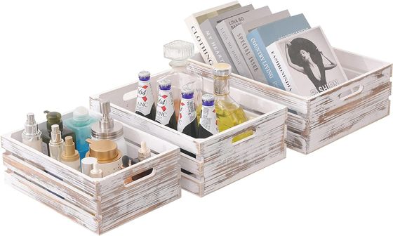 11.25x7.75x4.5'' Pine Wooden Crates and Boxes for Customized Home Decorations