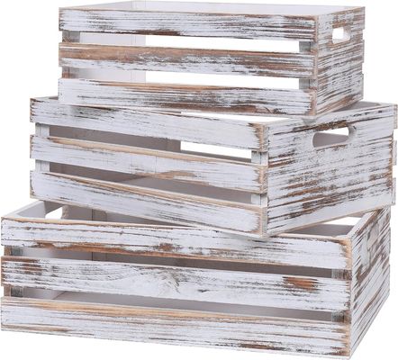 11.25x7.75x4.5'' Pine Wooden Crates and Boxes for Customized Home Decorations