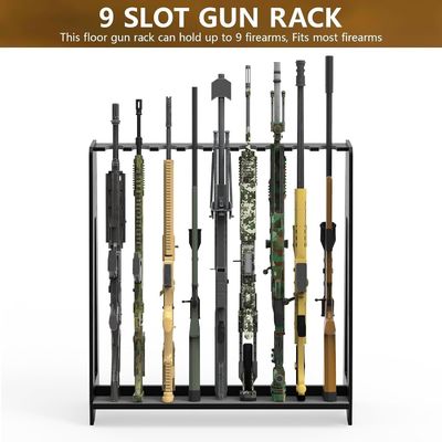 Storage Holders Racks Bathroom Vertical Shotgun Display Stand for Home or Garage Safe