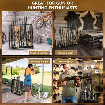 Storage Holders Racks Bathroom Vertical Shotgun Display Stand for Home or Garage Safe