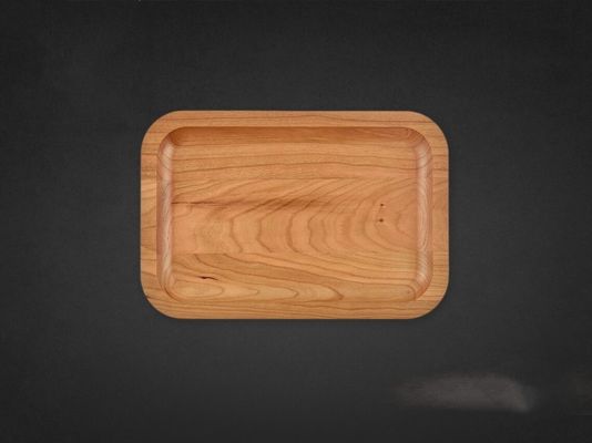 Wooden Plain Color Customized Serving Tray Laser Blanks 6X9X0.75 for Home Decoration