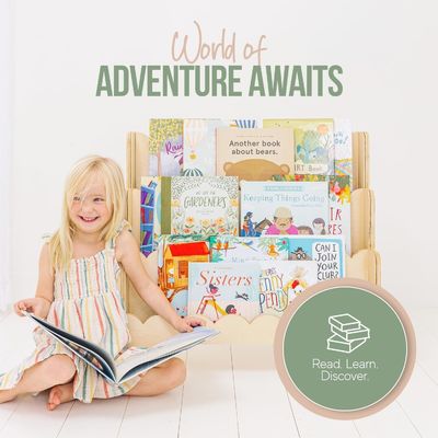 Wooden Wall Shelf Decoration 3-Tier Montessori Bookshelf for Kids at Perfect Height