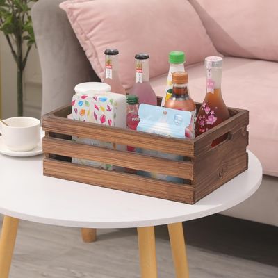 Home Decoration Custom Set of 3 Wooden Crate Pallets with Painted Technique