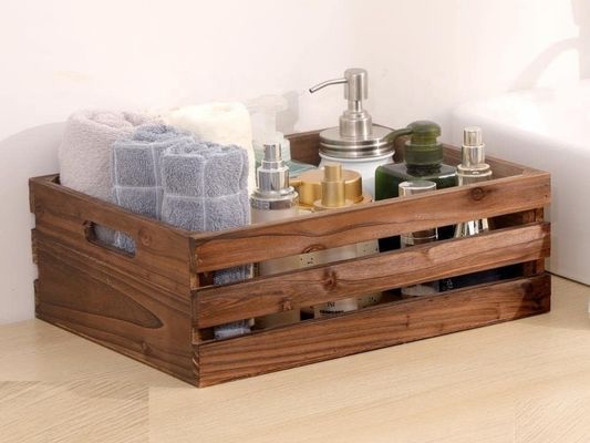 Home Decoration Custom Set of 3 Wooden Crate Pallets with Painted Technique