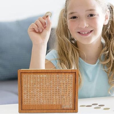 Wooden Piggy Bank with Counter A Fun and Functional Way to Reach Your Savings Goals
