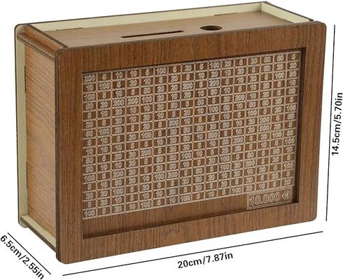 Wooden Piggy Bank with Counter A Fun and Functional Way to Reach Your Savings Goals