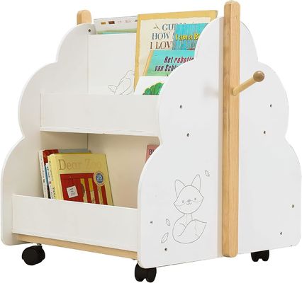 Functional Design Multifunction Wooden Book Rack for Children's Books