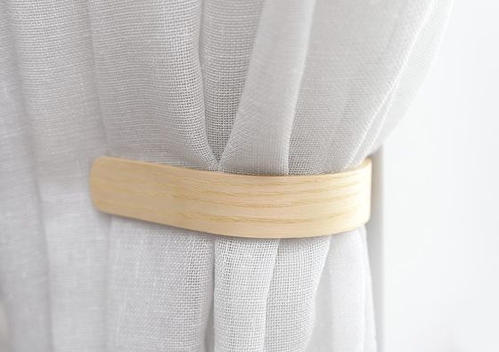 Wooden Curtain Pullbacks Set of 2 Modern Farmhouse Design for Anniversary Occasion