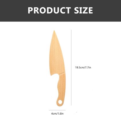 Customized Logo Wooden Knives for Pretend Play Food Toy Learning Tools Customized Size
