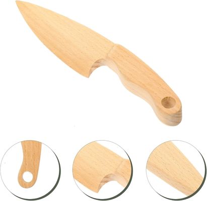 Customized Logo Wooden Knives for Pretend Play Food Toy Learning Tools Customized Size