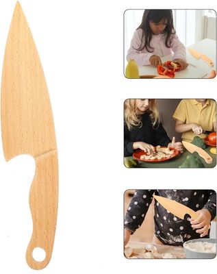 Customized Logo Wooden Knives for Pretend Play Food Toy Learning Tools Customized Size