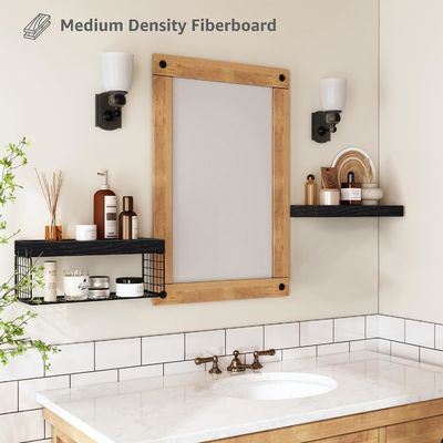 Basins Wood Bathroom Shelves Over Toilet Wall Mounted Floating Shelves Farmhouse Shelf Toilet Paper Storage