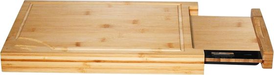 Custom Size Logo Professional Bamboo Cutting Board with Scale and Square Chopping Blocks