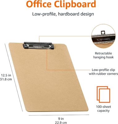 Customized Size Material Size Color Mdf A4 Clipboards Personalized Sublimation Blanks