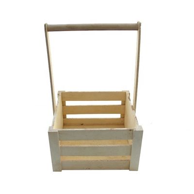 Custom Antique Wooden Pine Storage Baskets for Portable Fruit Organization