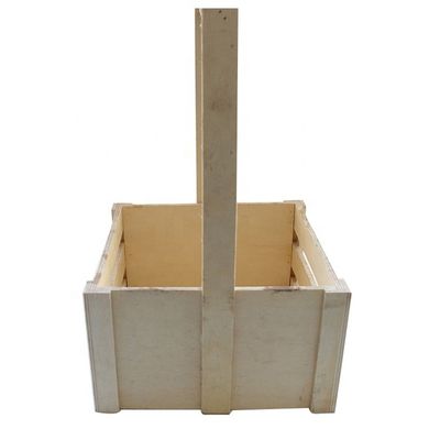 Custom Antique Wooden Pine Storage Baskets for Portable Fruit Organization