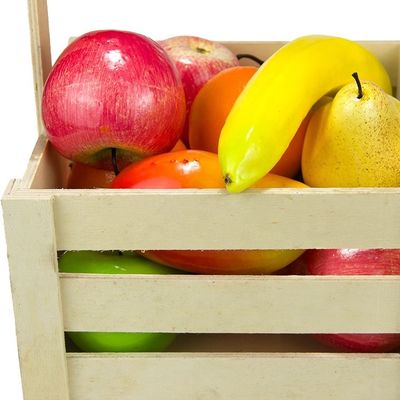 Custom Antique Wooden Pine Storage Baskets for Portable Fruit Organization
