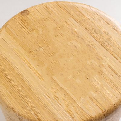 Multifunctional Bamboo Salt Cellar Storage Box with Magnet Lid Handmade 6 Ounce Capacity