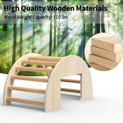 Save Space Wooden Toys Climbing Arch for Sensory Table and Storage Holders Racks