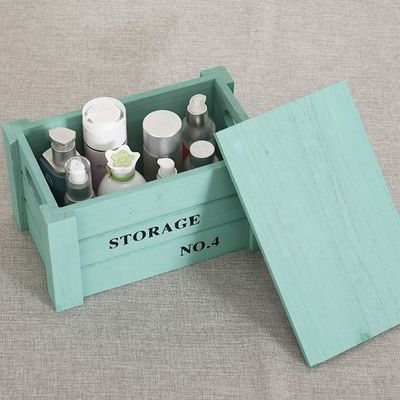Wooden Towel Nesting Crates Rustic Small Pine Wood Crates for Rustic Home Display