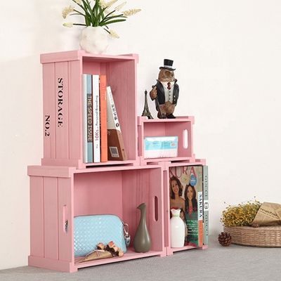Wooden Towel Nesting Crates Rustic Small Pine Wood Crates for Rustic Home Display