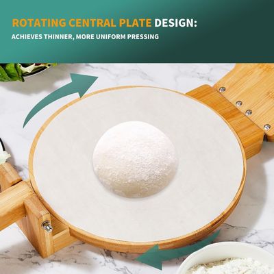 10 Inch Diameter Bamboo Tortilla Press Maker Customized for Homemade Mexican Tortillas