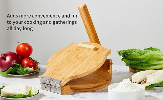 10 Inch Diameter Bamboo Tortilla Press Maker Customized for Homemade Mexican Tortillas