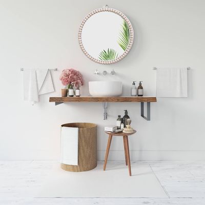 Hotel Home Bathroom Decoration Wood Bead Home Decorative Wall Hanging for Bedroom Nursery