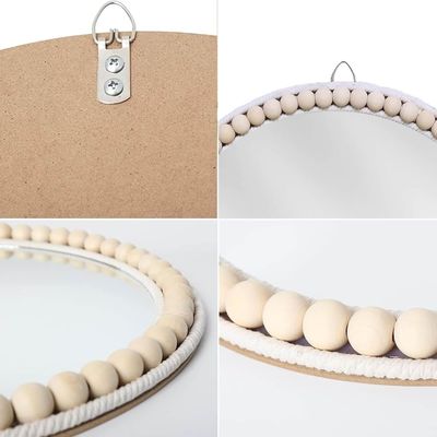 Hotel Home Bathroom Decoration Wood Bead Home Decorative Wall Hanging for Bedroom Nursery