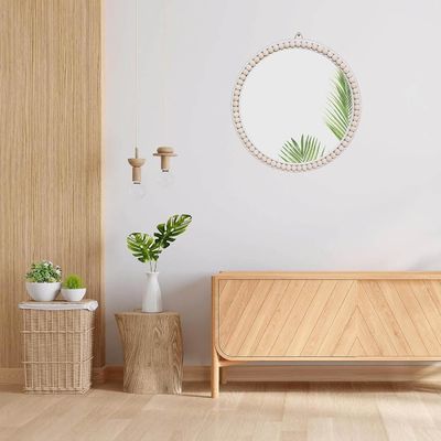 Hotel Home Bathroom Decoration Wood Bead Home Decorative Wall Hanging for Bedroom Nursery