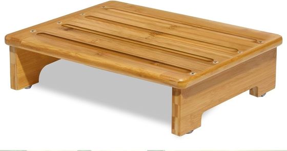 Gift Craft Industrial Solid Wood Footstool Perfect for Office Bathroom and Bedside