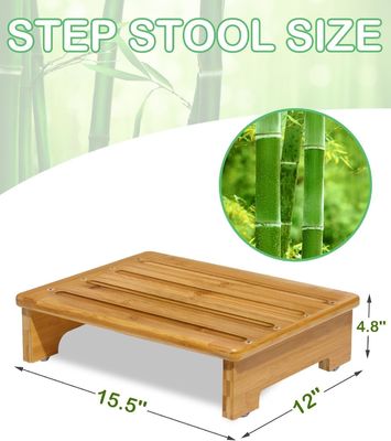 Gift Craft Industrial Solid Wood Footstool Perfect for Office Bathroom and Bedside