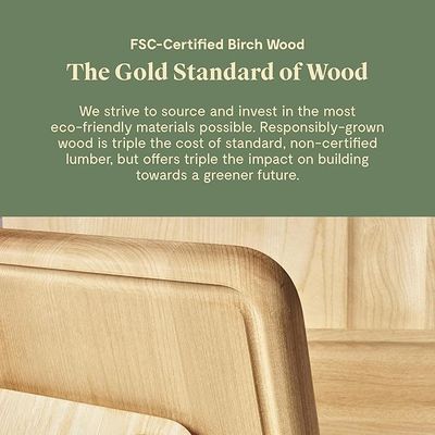 10 X 7 Inch Birch Wood Cutting Board Coated with Food-Safe Mineral Oil Wax Finish