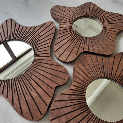 Beautiful Home Decor Wall Mirror Set of 3 for Dining Room and Entryway Decoration