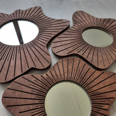 Beautiful Home Decor Wall Mirror Set of 3 for Dining Room and Entryway Decoration