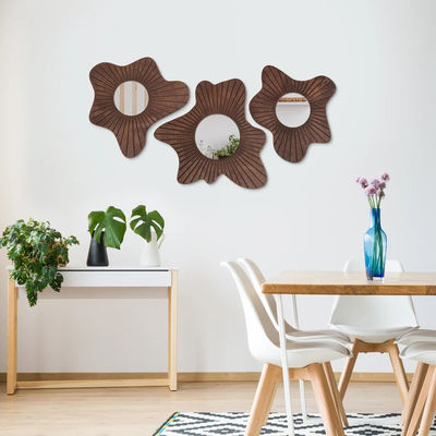 Beautiful Home Decor Wall Mirror Set of 3 for Dining Room and Entryway Decoration